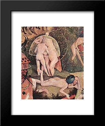 El jardín de las delicias terrenales (detalle) 20x24 Lámina enmarcada por Hieronymus Bosch