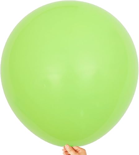 KALOR Globos de color verde lima de 18 pulgadas, 10 globos de látex mate, globos redondos grandes para bodas, baby shower, fiestas de cumpleaños y disponible en Yaxa Guatemala