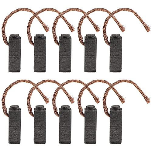 EMSea 5 pares de escobillas de carbón 5 x 6 x 14 mm motor piezas de repuesto universales de herramienta eléctrica para amoladora angular lijadora orbital