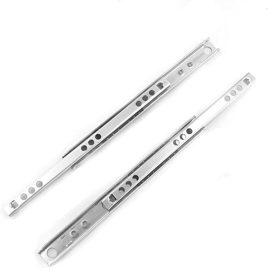 TOOLDO Pair of Metal Drawer Runners Draw Depth for 17mm Replacement
