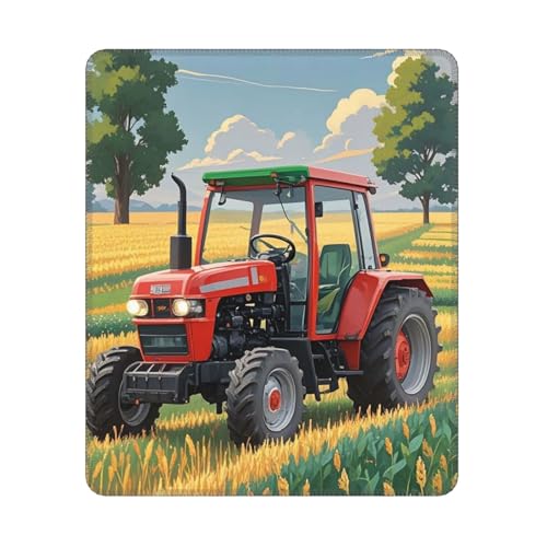 Alfombrilla de ratón lavable, antideslizante, con temática de tractor, alfombrilla de mouse para laptop, alfombrilla de escritorio para hombre y mujer, alfombrilla protectora de escritorio para