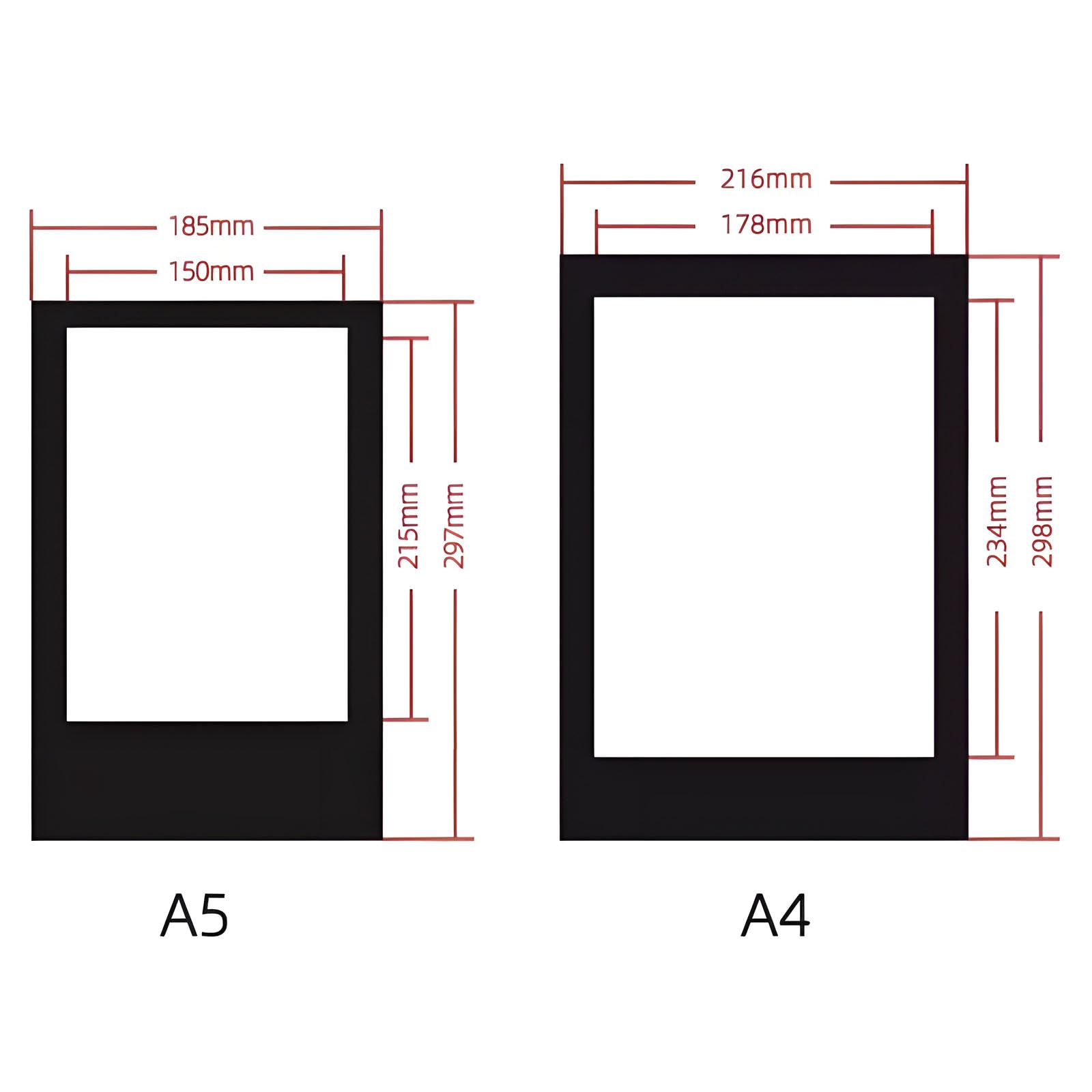 Beleuchtete Speisekarte, wiederaufladbarer A4/A5-Speisekartenhalter, hinterleuchteter Speisekartenhalter, Faltbarer Zweiteiliger Deckel für Hotelclubs, Restaurants, Bars und gehobe