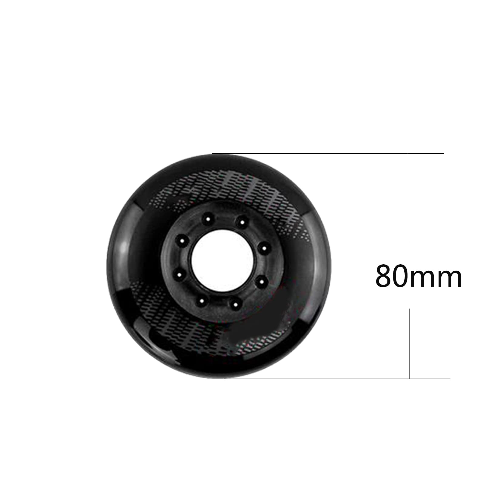 Generico Rotelle per Pattini in Linea Interni/Esterni Ruote Sostitutive velocità Pu Resistenti da 72 mm 80 mm 88A Confezione da 8