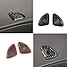 Korlot Carbon Fiber Style Door Small Speaker Cover Trims for Chevrolet Corvette C7 2014-2019