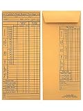 2500 Cashier Depot CR680 Cashier's Bank Report Envelopes, 4 1/2" x 10 3/8", Brown Kraft, 24lb. (Valu