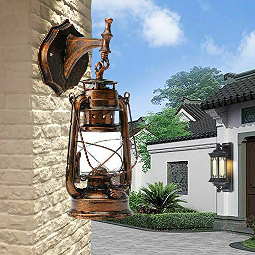 SHZICMY Außenwandleuchte Vintage Gartenlampe Außenwandlaternen Retro Rustikal Wandlampe Aussen Dekorative Außenlampe Wandleuchte Rustikale Industrie-Wandlampe Outdoor-Garten Flur Hängelampe E27 SHZICMY Außenwandleuchte Vintage Gartenlampe Außenwandlaternen Retro Rustikal Wandlampe Aussen Dekorative Außenlampe Wandleuchte Rustikale Industrie-Wandlampe Outdoor-Garten Flur Hängelampe E27