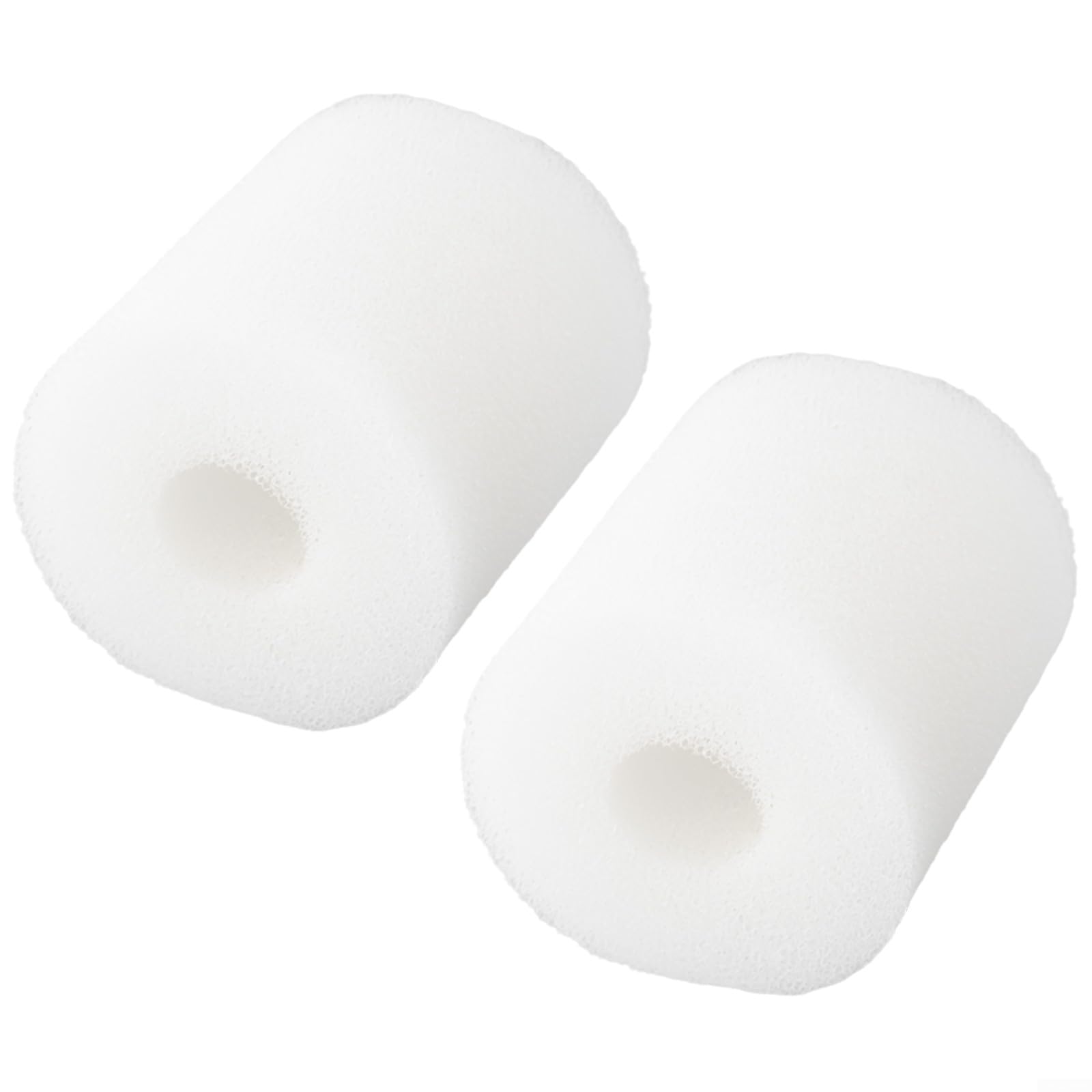 SiSinkal 2PCS Washable Foam Filter Cartridges Compatible for Intex Type H Swimming Pool Pumps, Dacron Fiber Sponge Replacements Measuring 102x93mm with 30mm Hole for Clean Spa (White)