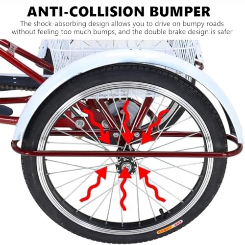 Triciclo para Adultos de 20 Pulgadas miniatura 5