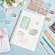 ORIGACH 2024 Deutscher Plan und Zeitpläne Klare Stempel für die Kartenherstellung Zeitplaner Silikonstempel für DIY Scrapbooking Journaling Fotoalbum Basteln