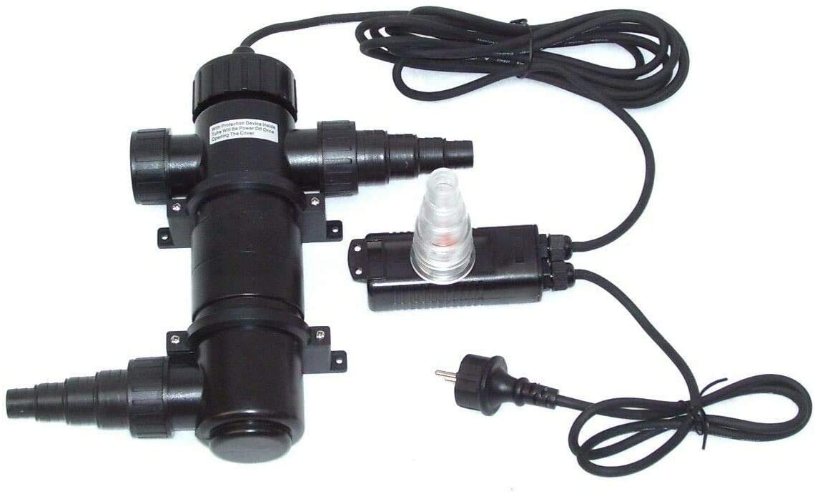 D&L UVC 55088 - Filtro luminoso per laghetto con raggi UV per eliminare le alghe [UVC-11W