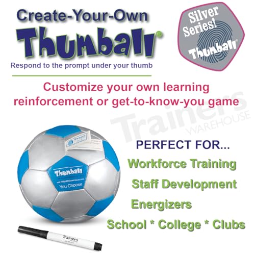 Image of Trainers Warehouse 6 inch Thumball Collection, 32 Prompts for Conversation, Team Building, Relationship and Training