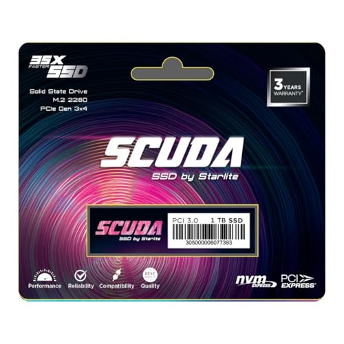 Image of STARLITE 512GB NVMe SSD | M.2 Internal Solid State Drive | High-Speed PCIe Storage for Laptop & Desktop