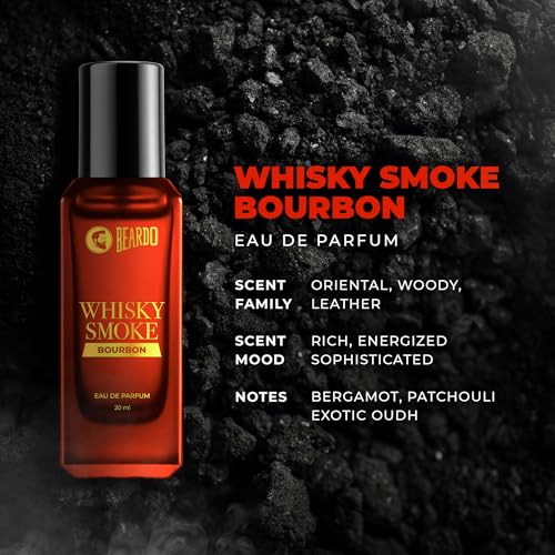 Image of Beardo AquaSmoke Trio Collection- Mariner,Whisky Smoke & Whiskey Smoke Bourbon Perfume for Men (20ml x 3) | Long Lasting Fragrance | Long Lasting Perfume for Men | Gift for Men | Gift for Friend