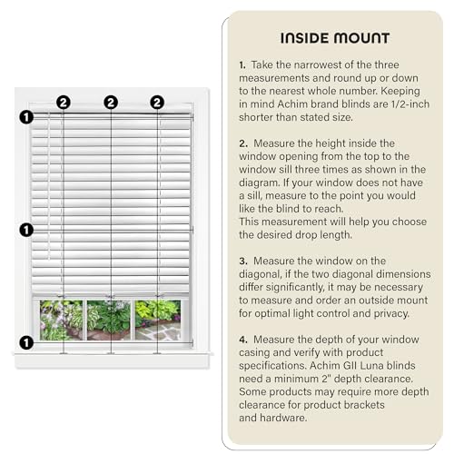 PowerSellerUSA Achim Home Furnishing Cordless GII Luna 2" Slat Mahogany Venetian Window Blinds 29" W x 64" L - Image 4
