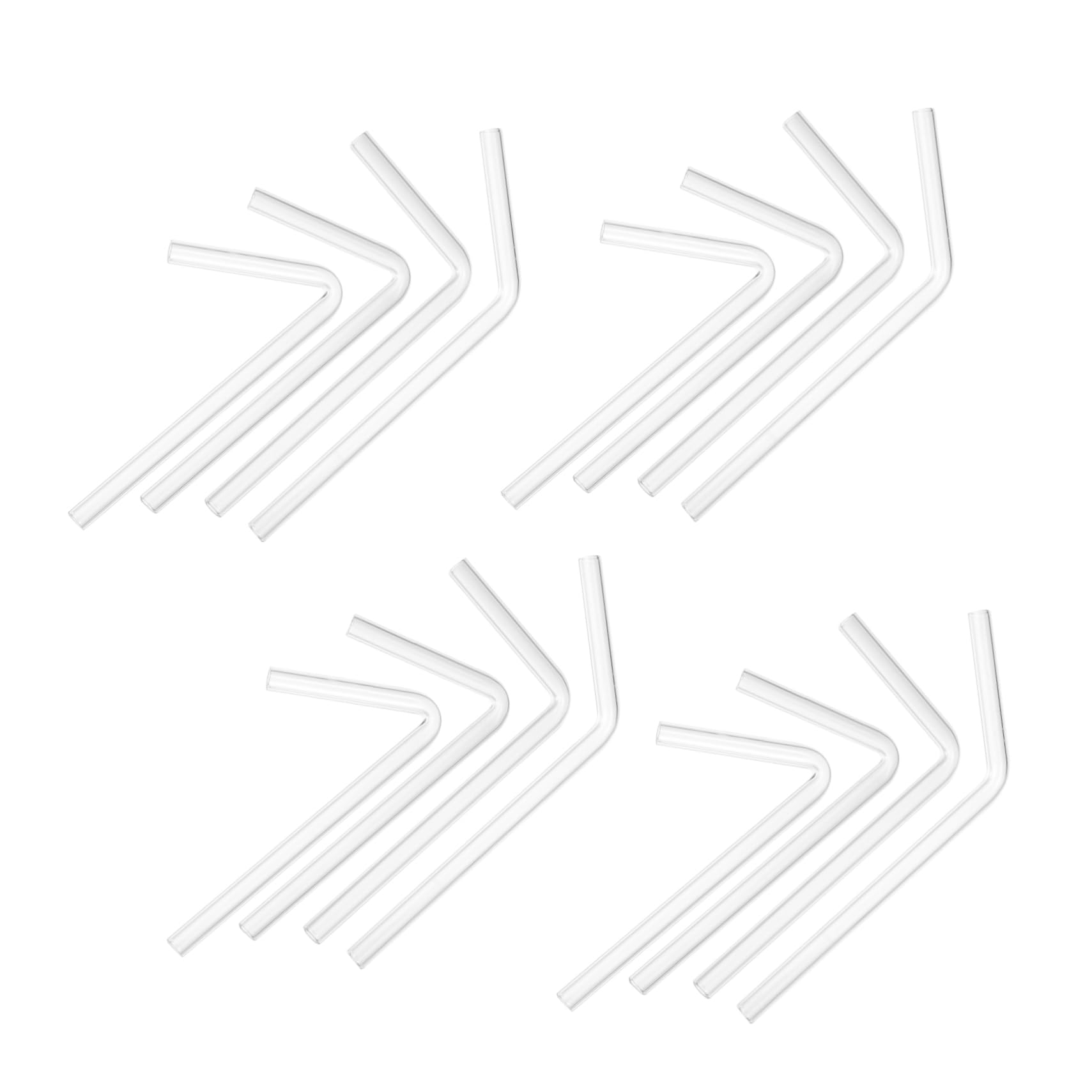 HAWILLOSCH 40pcs Sample Vial Adapter Hose Connectors Quick Connect Experiment Cutter Science Adapter Tubes Clear for Pipes High Borosilicate Glass Transparent