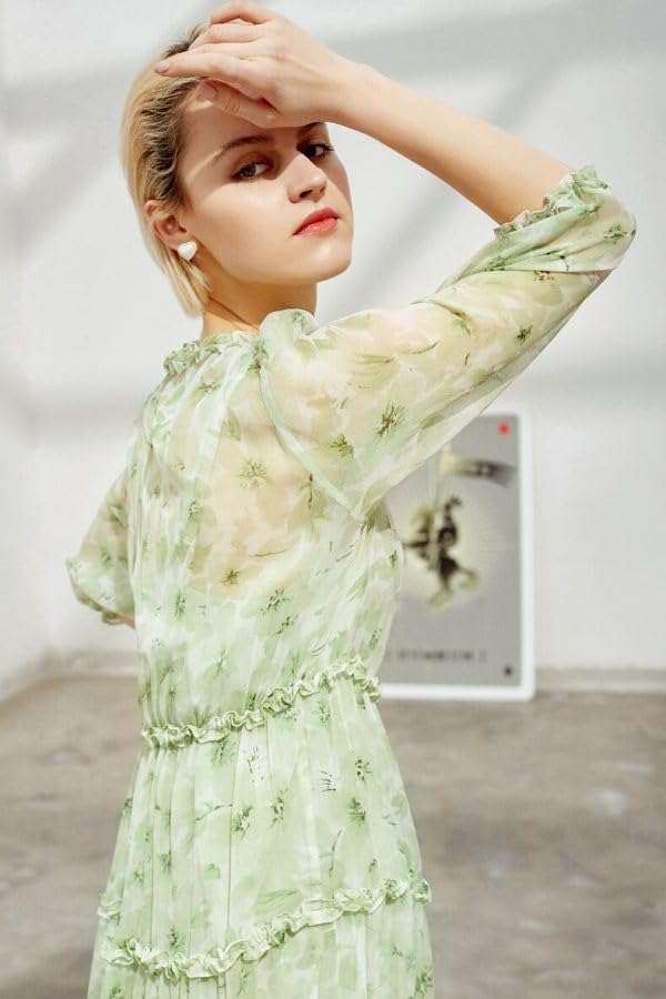 Image of TOPLOT Dress for Women with Floral Print
