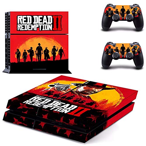 Homie Store PS4 Pro Skin - Ps4 Skins - Ps4 Slim Sticker - Red Dead Redemption 2 PS4 Skin Sticker for Sony Playstation 4 Console and Controller for Dualshock 4 PS4 Skin Sticker Decal