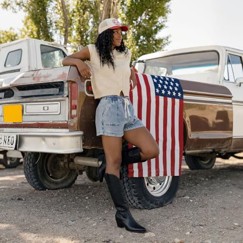 Erocalli Knee High Boots Women Cowgirl Cowboy Western Fall Chunky Block High Heel Tall Long Fashion Boot Side Zipper