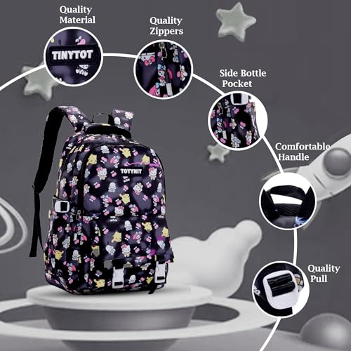 Image of Tinytot 30 Litre Japanese Korean Style School Bag Water-Resistant Laptop & Travel Backpack - Unisex Large 18 Inches Multipurpose Student Backpack for Boys & Girls, Men & Women