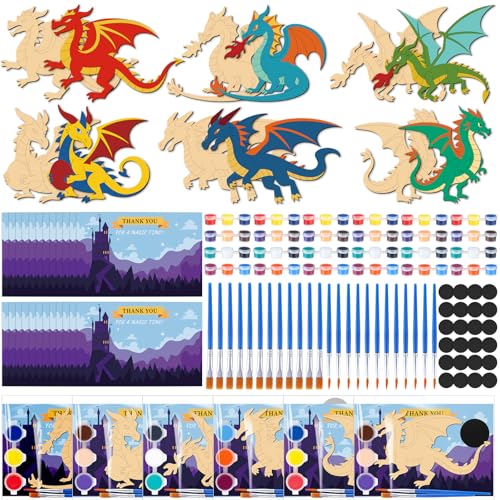 Kit d'aimants en bois dragon pour occuper un groupe d'enfants sans écran lors d'un anniversaire