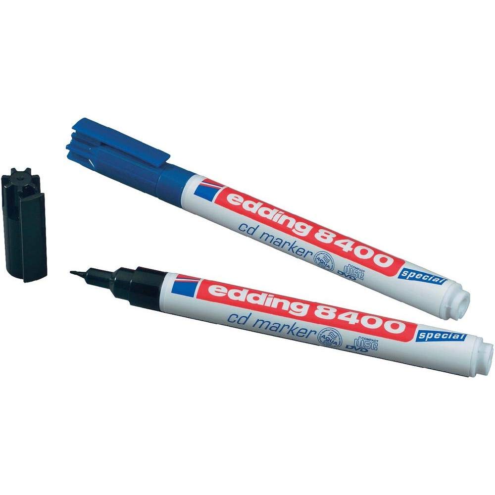 Edding 8400 Bullet tip Black marker 8400, Black, Bullet tip, Black, Red, White, Black, Red, White, Round, Fine