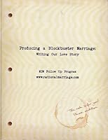 Producing a Blockbuster Marriage: Writing Our Love Story B00500YGV4 Book Cover