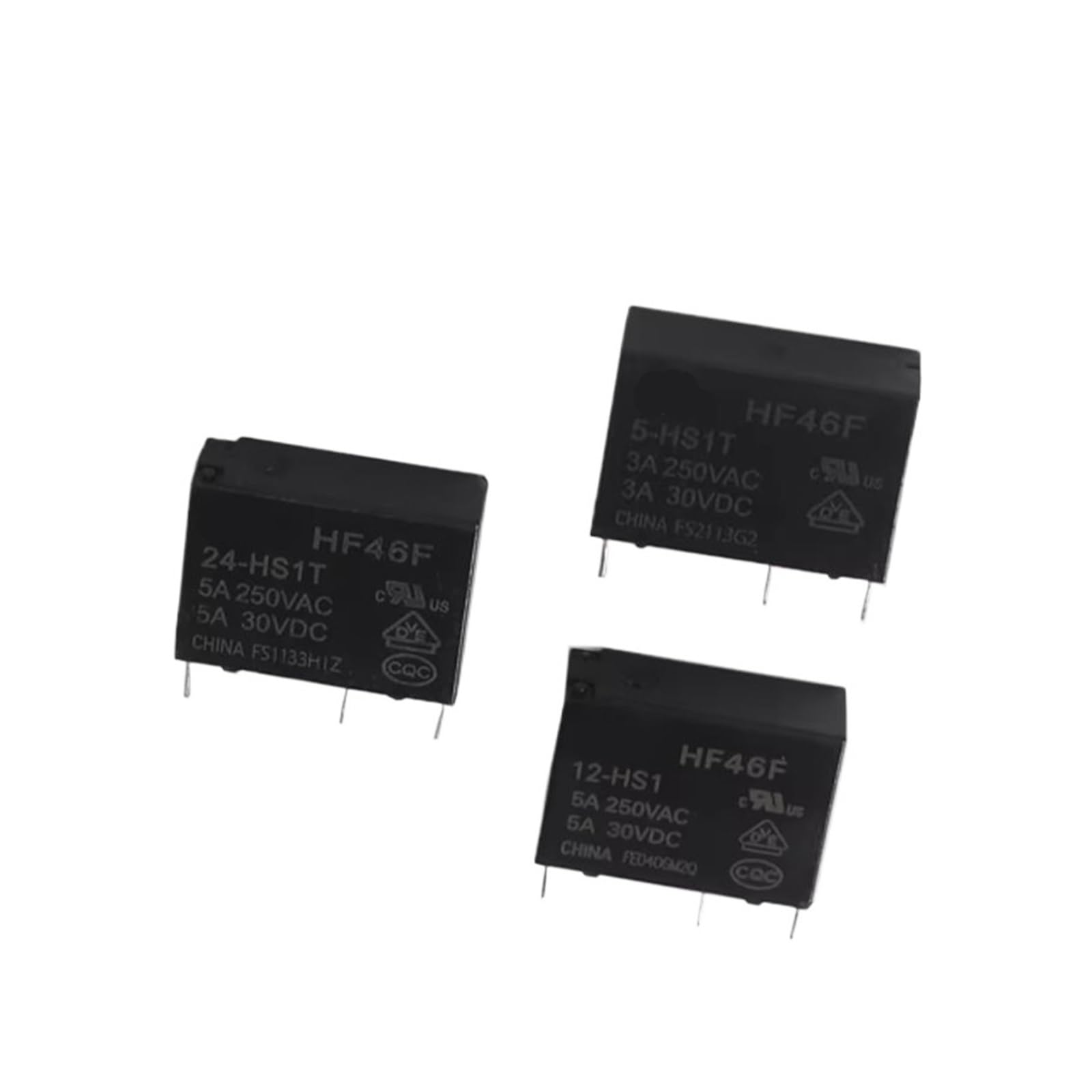 Relais de puissance 5A HF46F-12-HS1 pour réparer l'électroménager et modules domotiques