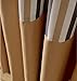 Cortinas Café Color Rayas Verticales Poliester Tela Dormitorio Salón Balcón Producto terminado-1PC...
