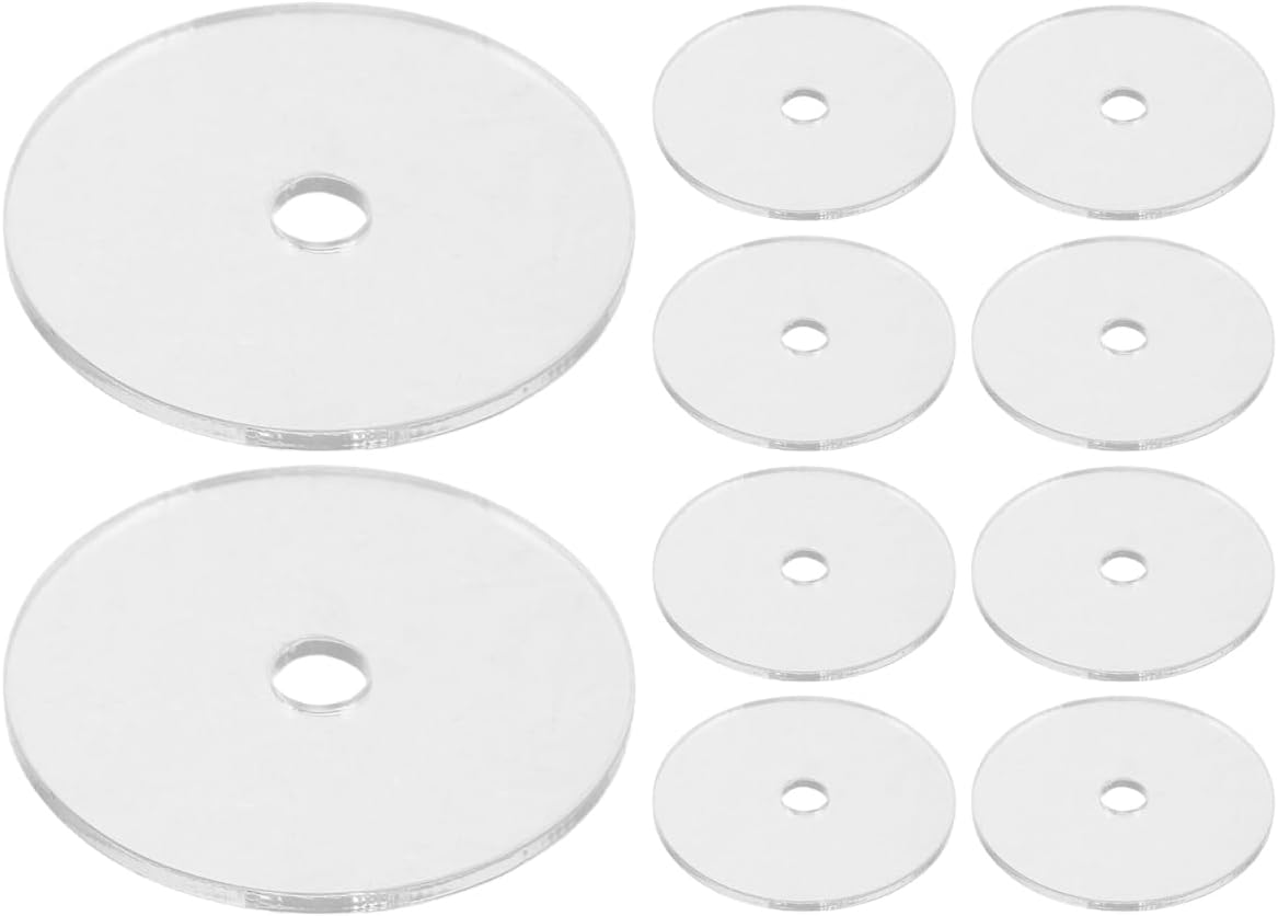 NOLITOY 10 pack Mini Cd Keychain Clear Blank Vinyl Record Pendant Album Cover Keychain Lightweight Music Gift and Party Favor for Keys Backpack Bag Charm