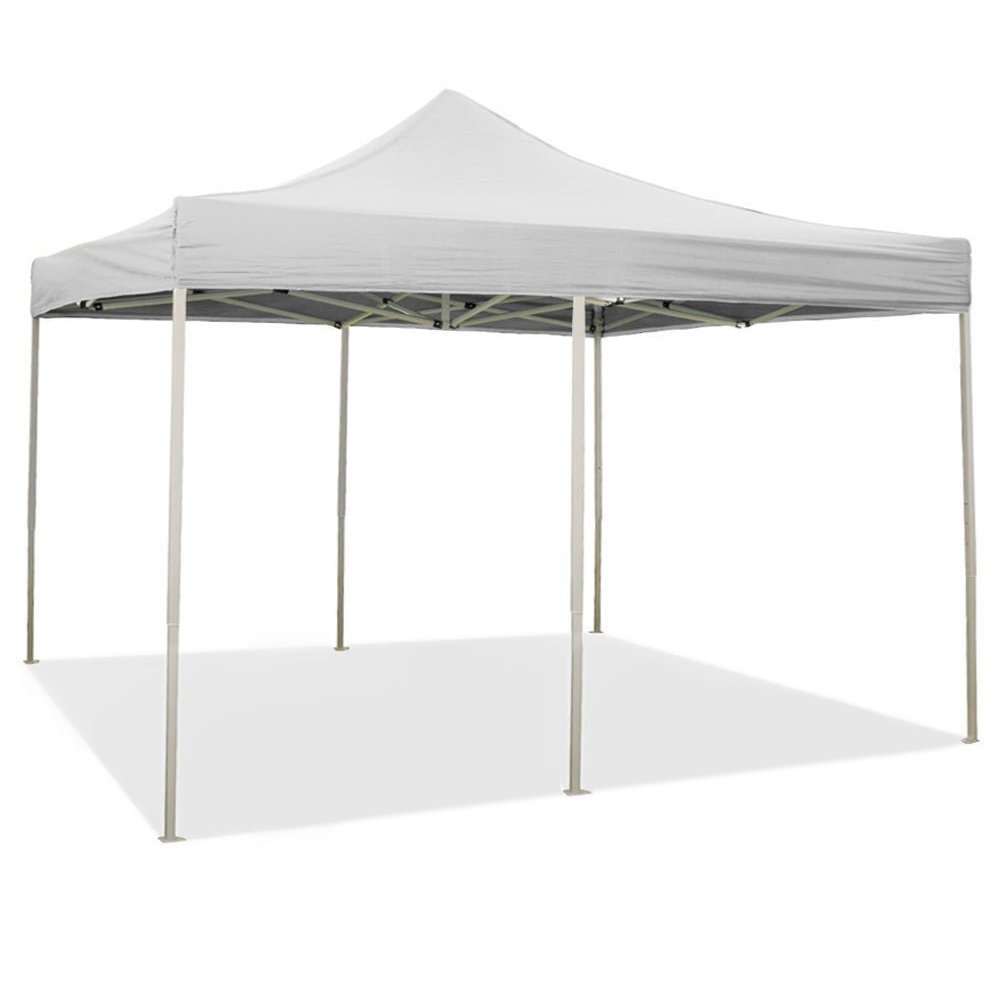 EverGreen Gazebo richiudibile 3x6 m Pieghevole Telo Bianco in PVC 100% Impermeabile 9012
