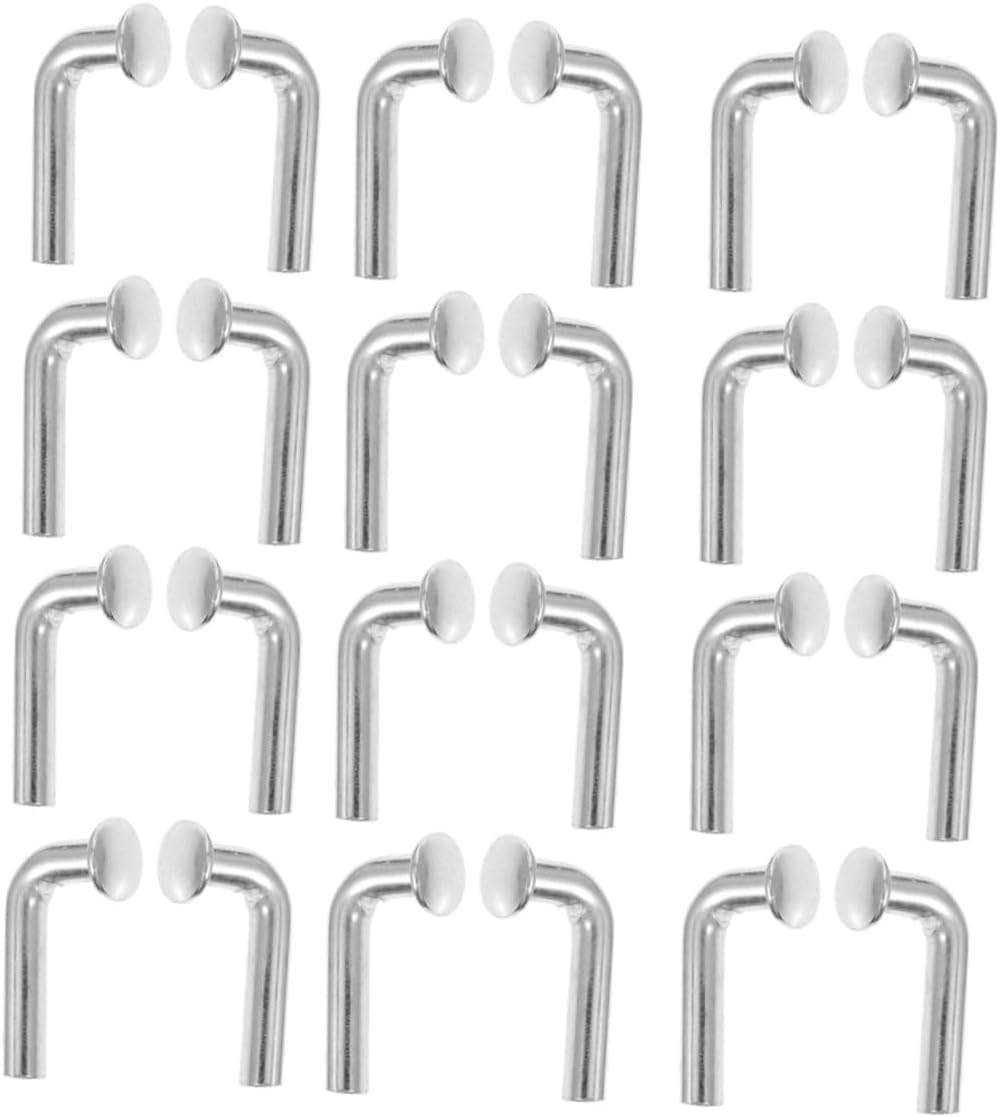 Veemoon 100pcs L-Shaped Safety Clips Heavy Duty Galvanized Pallet Rack Fastener Pins for Warehouse Shelving and Storage Rack Accessories