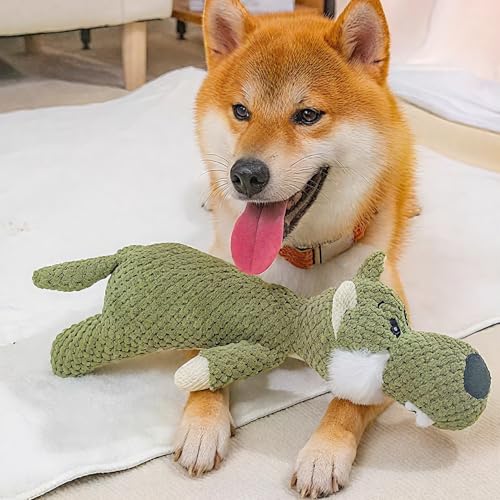 Juguete de Peluche para Perros Grandes, Lobo Sonoro miniatura 5