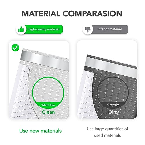 Fuxury Bubble Mailer 6X10 Inch 100 Pack White Bubble Mailers Usable Size 6X9 Inch Self Seal Padded Mailing Envelopes Opaque Bubble Padded Mailer thumb #2