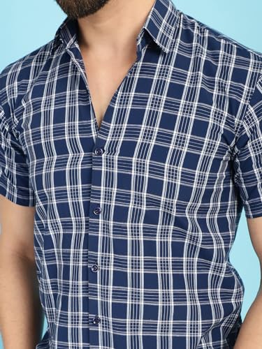 Image of Indian Needle Men's Checkered Regular Fit Shirts