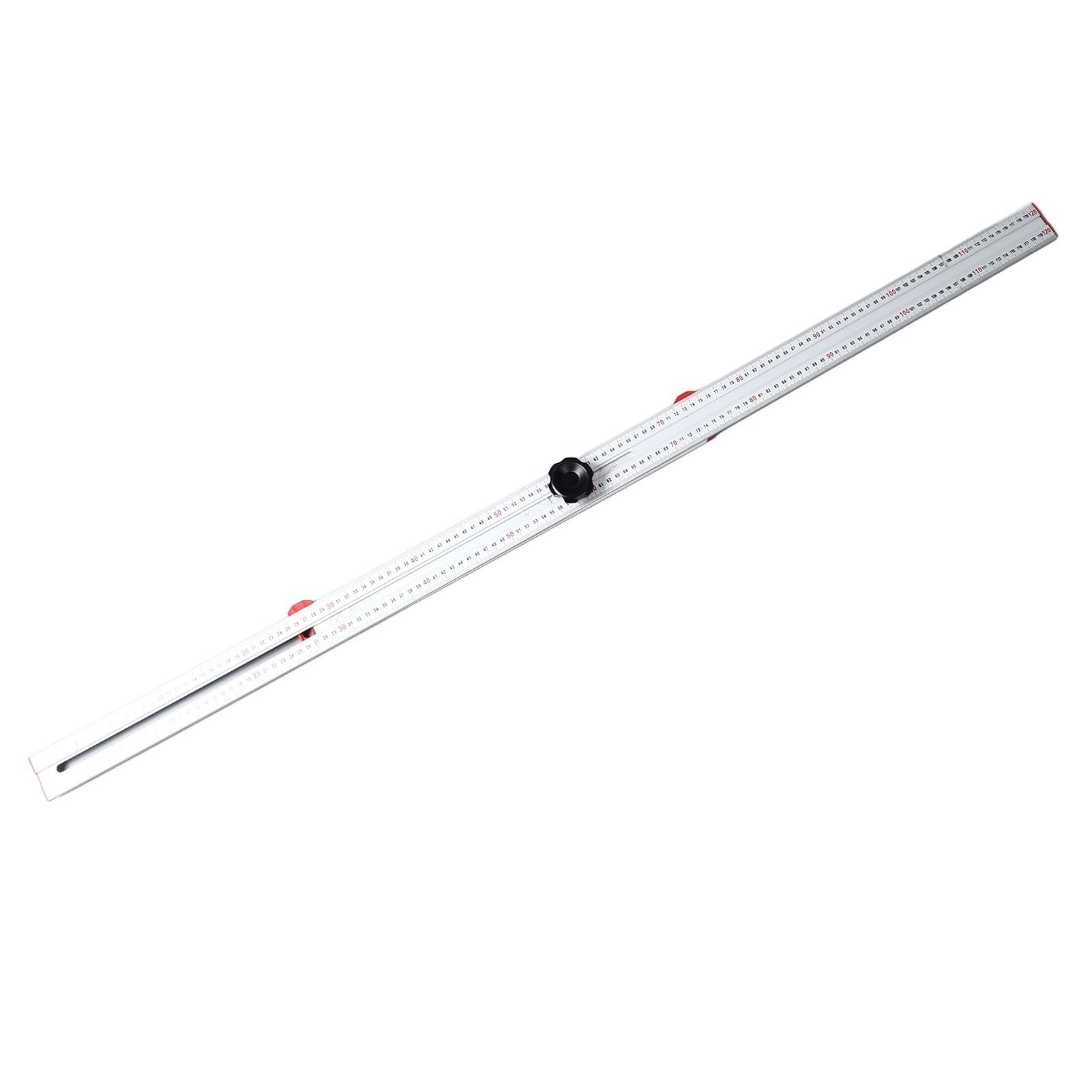 WALFRONT Regla de ángulo para Carpintería, Cuadrado Combinado en Forma de T de Aleación de Aluminio Ajustable de 120 Cm para una Medición Precisa y un Trabajo Eficiente para Carpinteros