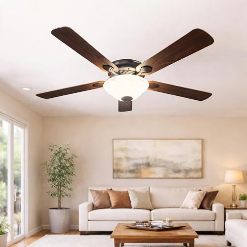 Smart 52" Ceiling Fan with Light and Remote Control –