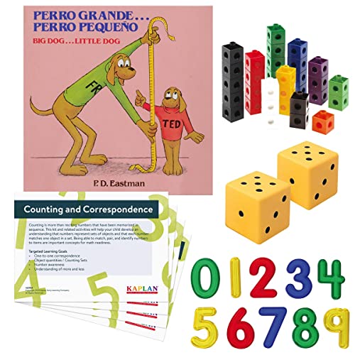 Kaplan Early Learning Back to Back Learning Kit: Counting & Correspondence - Hands-On Manipulatives and Fun Activities to Teach Children How to Match and Pair Objects