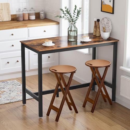 Tabouret portable avec poignée intégrée et structure en bois - 8