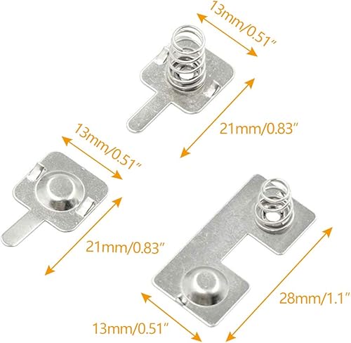Miniatura 3 de Placa de contacto de resorte Batería AA Positiva a Negativa Conversión 30 Pares