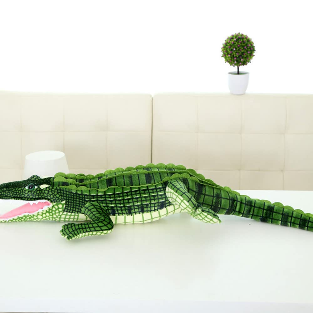 JOSON 165 cm de largo, animal de peluche feroz de gran tamaño, cocodrilo simulado