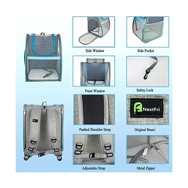 Ventilated and Breathable Pet Carrier Backpack - Ultimate Comfort for On-the-Go Adventures