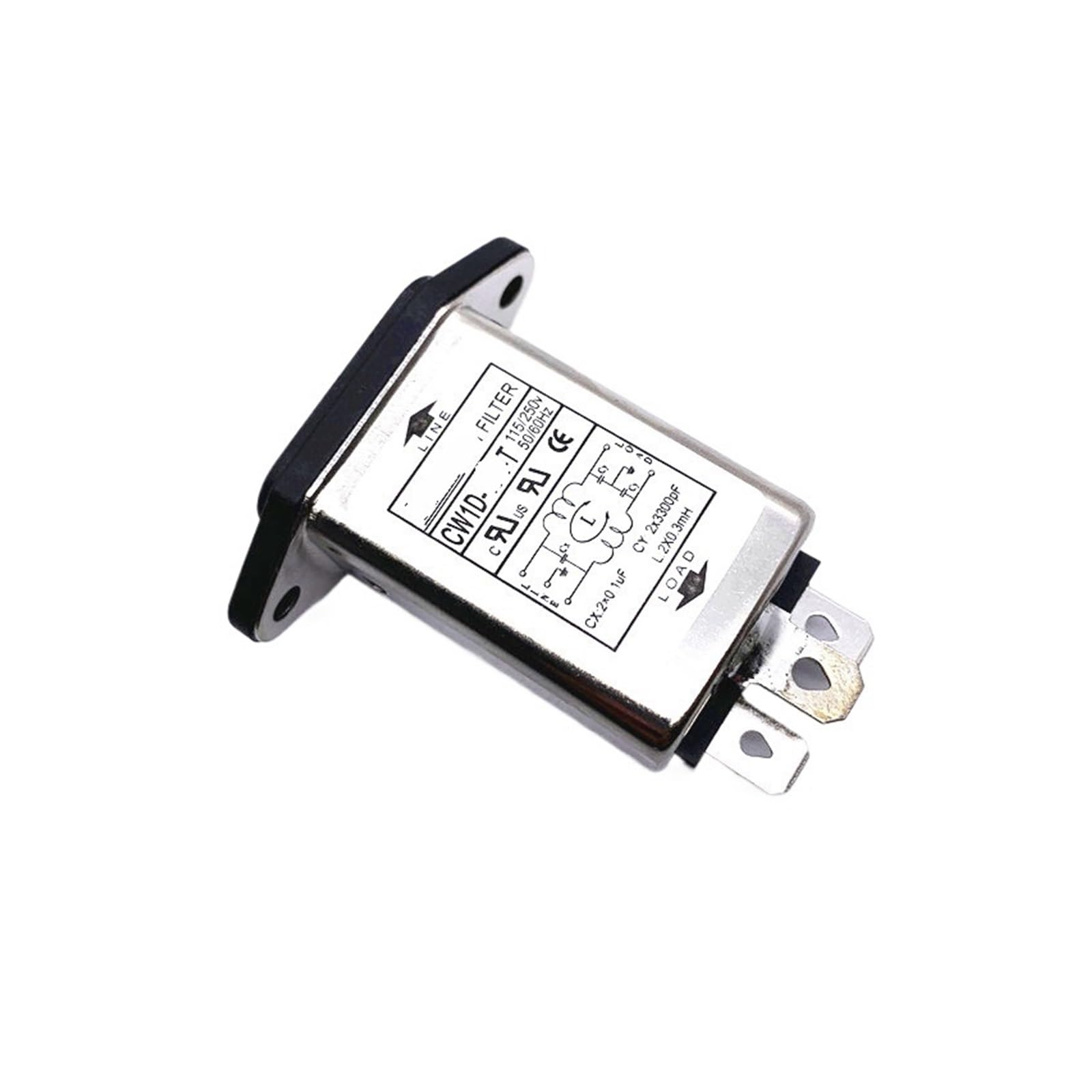 Netzfilter 10A einstufig einphasig 220V Filter Netzreiniger Steckdose Typ 6A 3A(CW1D-6A-T)