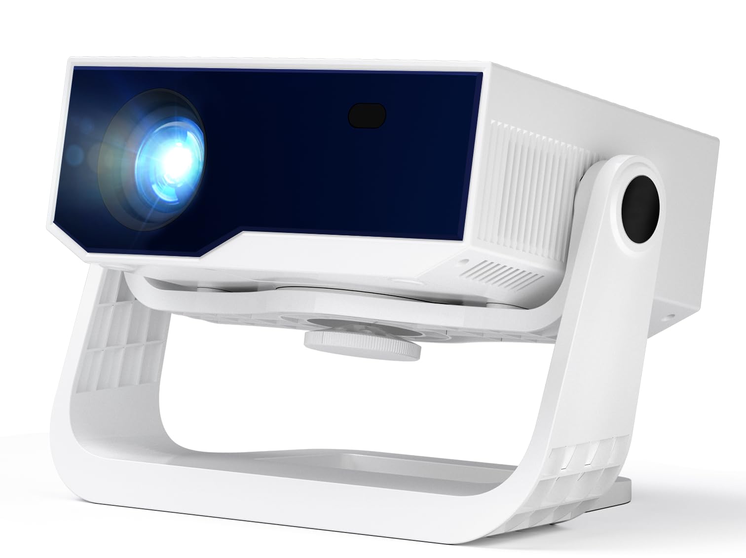 Videoproiettore Wielio 2025 con app integrata - Proiettore portatile Android TV Full HD 1080P, proiettore per lucidi supportato 4K WiFi Bluetooth, correzione automatica della distorsione trapezoidale