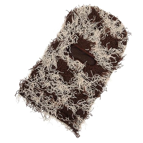 Gatuida Ski Mask Balaclava para Hombres y Mujeres, Gorro de Lana Knitted para Cara Completa, Antiviento y Cálido, Cubierta Facial para Clima Frío, para Actividades Al Aire Libre, Café miniatura 1
