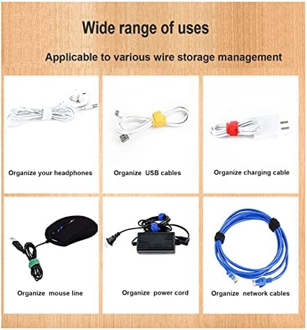 100pcs Reusable Cable Tie - Multi-Purpose Cable Management, Cable Tie Hook Loo for Home & Office Garden (Black)