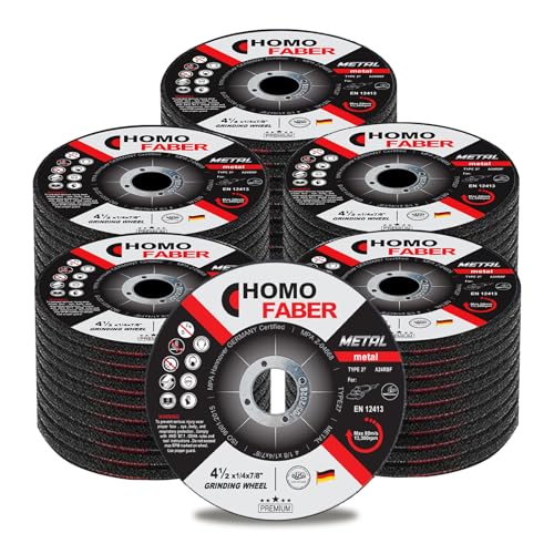 Image of HOMO FABER 50 Pack Grinding Wheels 4 1 /2 Inch, Angle Grinder Disc