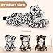 MaoGoLan Snow Leopard Stuffed Animals with Babies,4 Pcs Leopard Plushies for Girls,Mama and Baby Cheetah Stuffed Animal,Cheetah Plushies with 3 Cubs for Kids,Christmas Birthday Gift