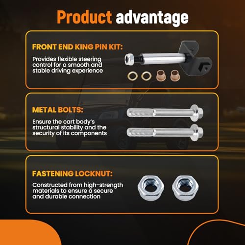Kit complet de pivot avant pour voiturettes de golf Club Car - 4