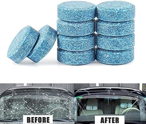 Kindax Car Windshield Washer Tablets 40Pcs Car Glass Wiper Fluid Concentrated Clean Tablets 1 Pack Makes 42 Gallons,1 Piece Makes 1.05 Gallons