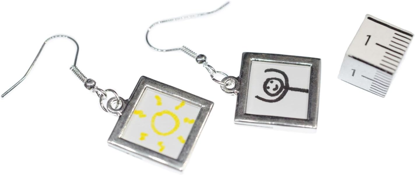 Miniblings Angular Photo Earrings Your Own DIY Personalized